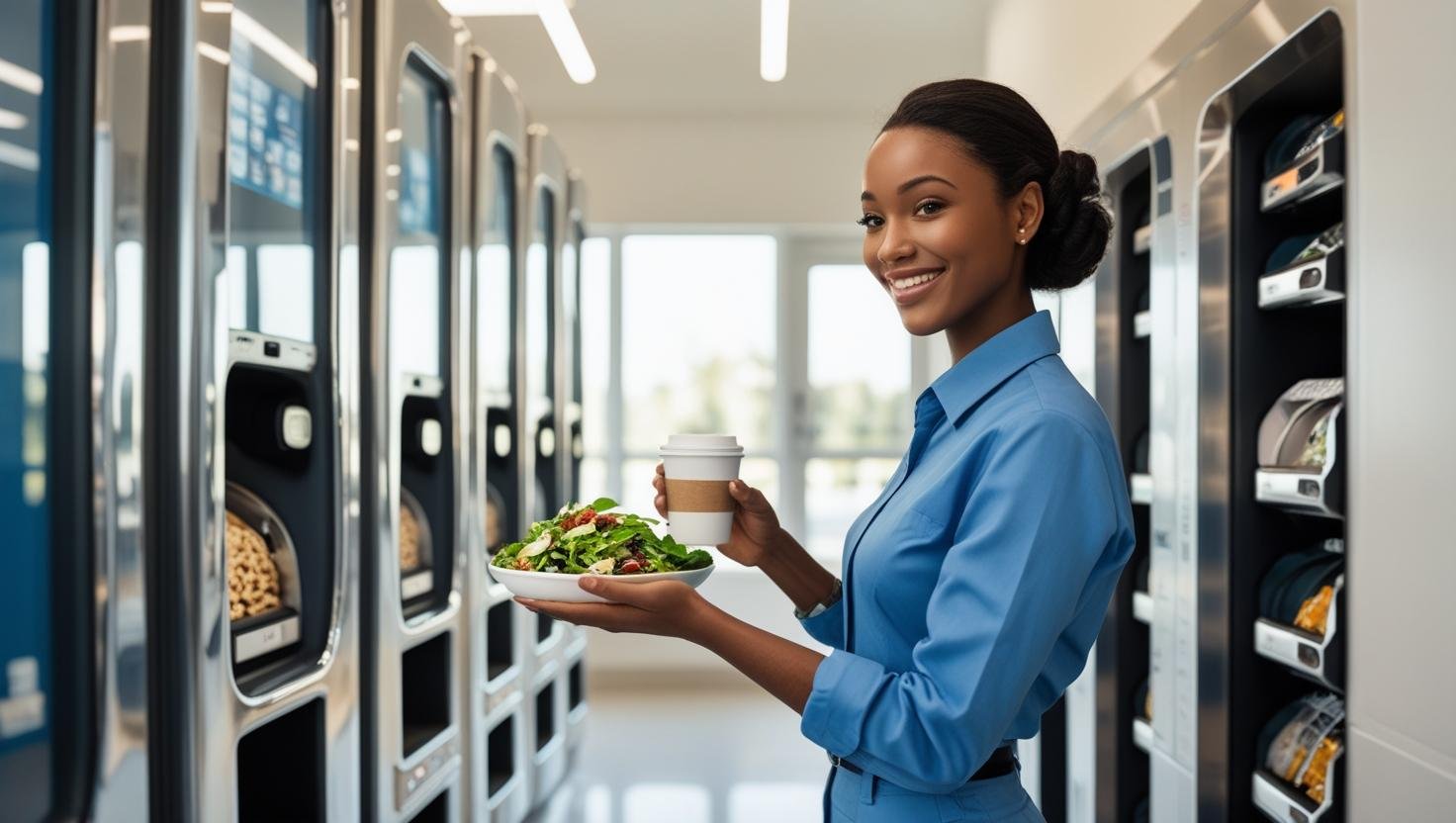 Keeping Employees in house by offering them access to food and drinks and snacks